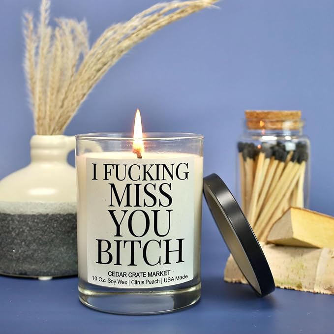 Best Friend, Friendship Gifts for Women Sister Mom Boyfriend Girlfriend | Birthday Christmas Gifts for Friends Moving | Thinking of You, Miss You, Housewarming | Highly Scented Candle Gift