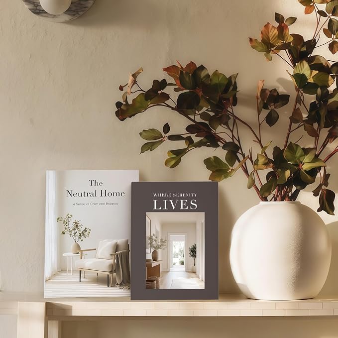 Decorative Books for Neutral Home, Fake Books Boxes for Coffee Table Decor