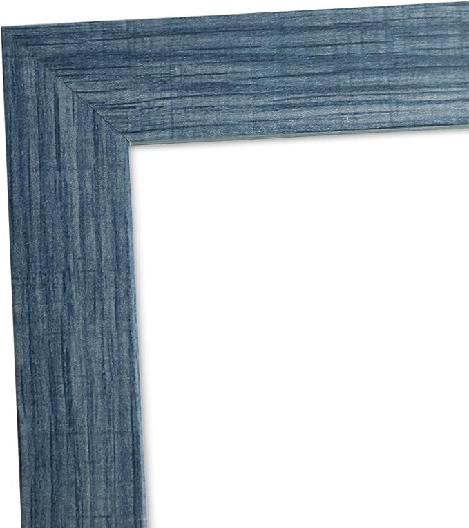 Frametory 2 Pack 11x14 Blue Picture Frame with Real Glass Mat for 8x10