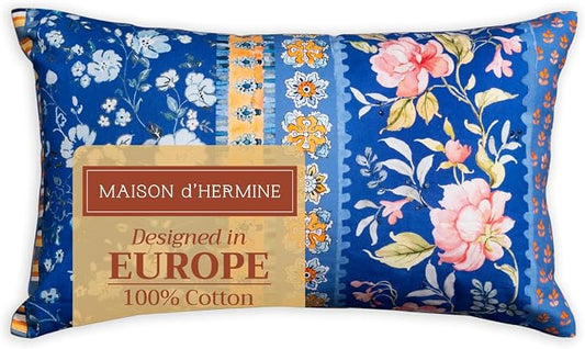 Maison d' Hermine Throw Pillow Covers 100% Cotton (12" x 20" - Pack of 1)