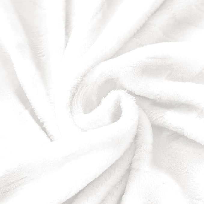 Whale Flotilla Flannel Fleece Bed Blanket Twin XL Size, White | Lightweight Breathable Soft Bedspread, Plush Fluffy Coverlet Chevron Design Decorative Blanket for All Season, 90x66 Inch