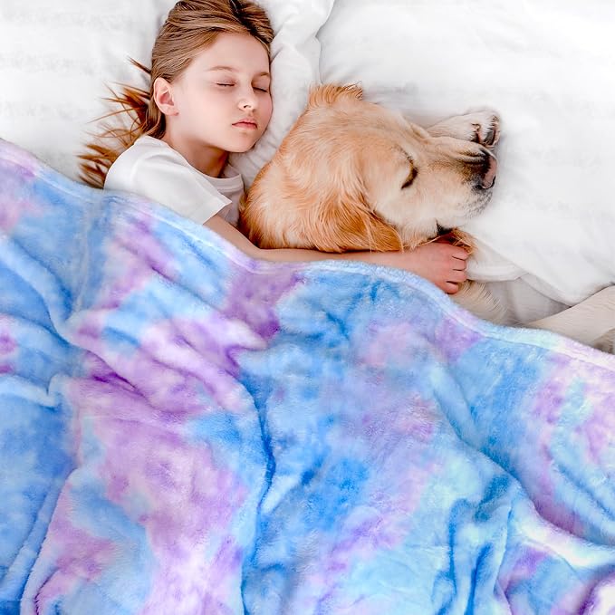 MUGD Blankets Fuzzy Soft Fleece Throw Blanket Cozy Soft Warm Throw Blanket for Bed