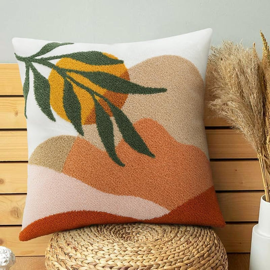 JASEN Abstract Boho Pillow Covers 20x20,Soft Mid Century Mountain Decorative Throw Pillows for Couch Bed Sofa Bedroom（Only 1 Pillow Cover）
