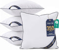 Utopia Bedding 14x14 Throw Pillow Inserts, Decorative Pillows, Pack of 4 | Piping Throw Pillows, Plush & Supportive, Aesthetic Cushion Sham Stuffer for Sofa, Office, Couch & Bed, Set of 4, White