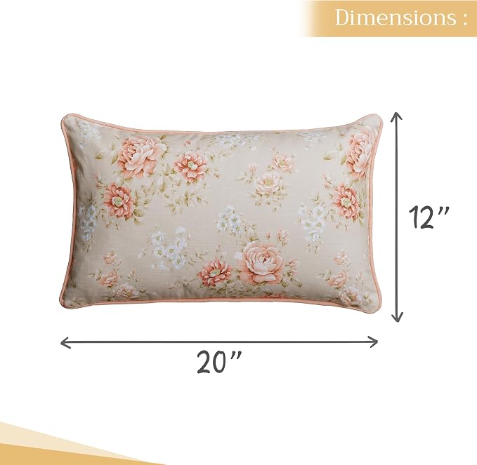 Maison d' Hermine Throw Pillow Covers 100% Cotton (12" x 20" - Pack of 1)