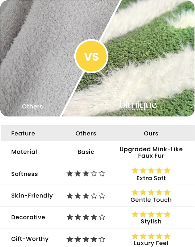 Knit Throw Blanket for Couch, Soft Cozy Fluffy Knitted Blanket for Sofa, Bed, Gift for Women Girls Home Decor (Zebra-Light Gray, Twin 60"x80")