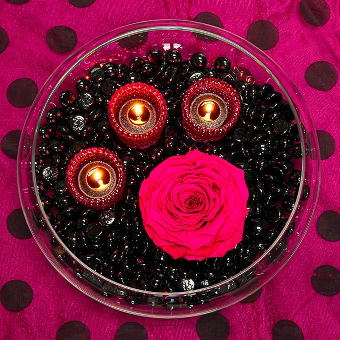 Set of 12 Richland Votive Candles Black Unscented and 12 Clear Glass Eastland Votive Holders