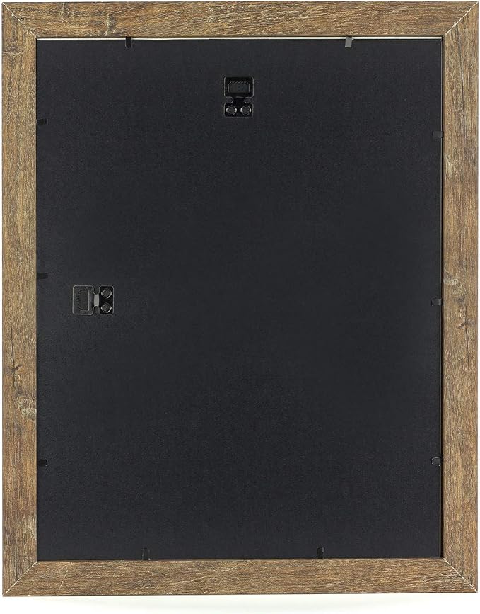 kennethan 11x14 Picture Frame Rotten Brown 2 Pcs Wooden Frame can Display 8x10 Picture with Mat or 11x14 Without Mat on the Wall For home decoration,holiday gift