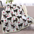 BlessLiving Red Hearts Dog Cat Print Blanket Twin Plush | Kids; BlessLiving Red Hearts Dog Cat Print; Plush; Blanket; Cute; Puppy; for; Adults; 3D; Animal; Gift; Pet; Lovers