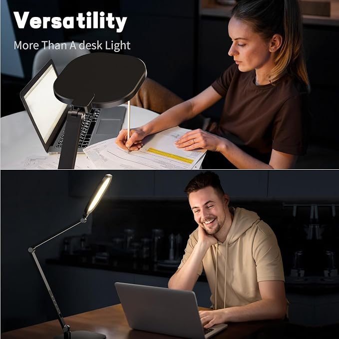 LitONES LED Desk Lamp for Home Office, Soft Edge-lit Design, Modern Style