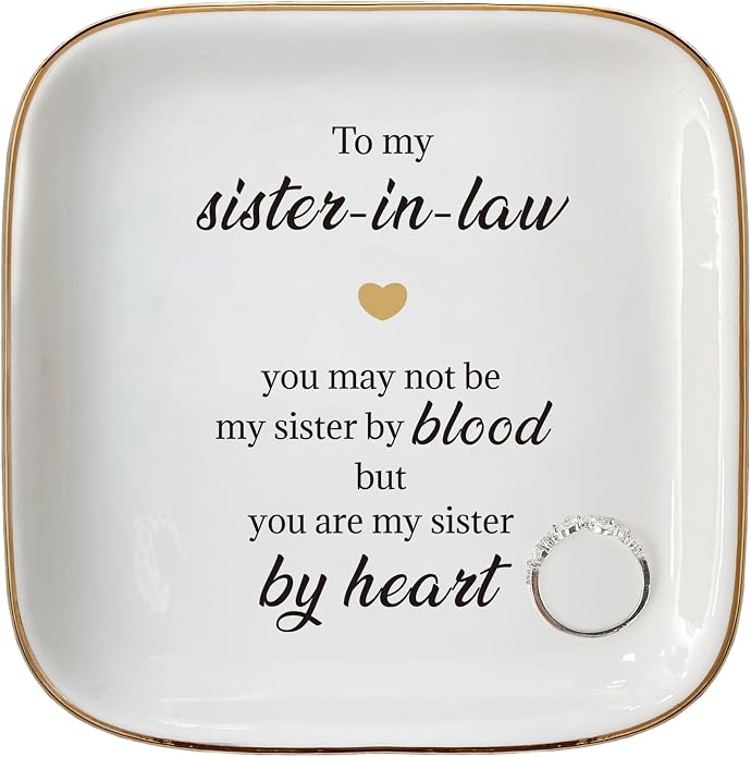 Ring Dish Jewelry Tray for Friend Mom Sister Maid of Honor,Birthday Mother's Day Christmas Gifts