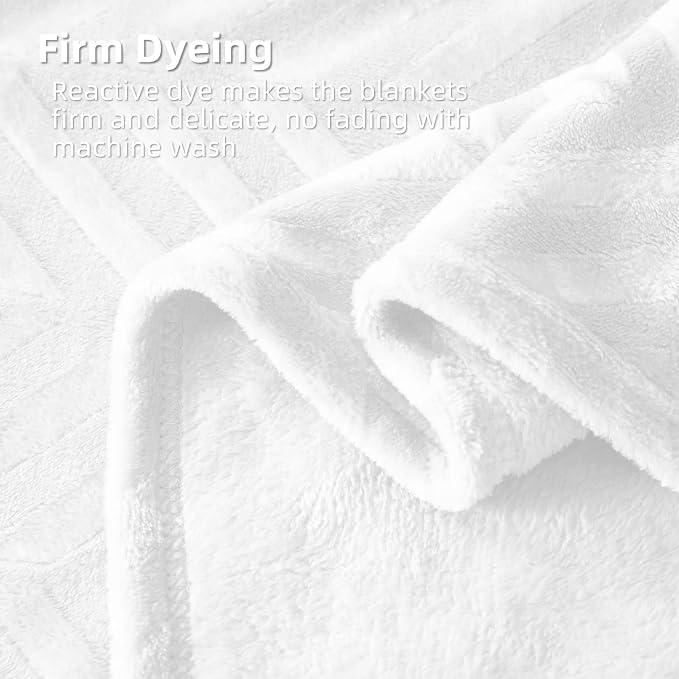 Whale Flotilla Flannel Fleece Bed Blanket Queen Size, White | Lightweight Breathable Soft Bedspread, Plush Fluffy Coverlet Chevron Design Decorative Blanket for All Season, 90x90 Inch