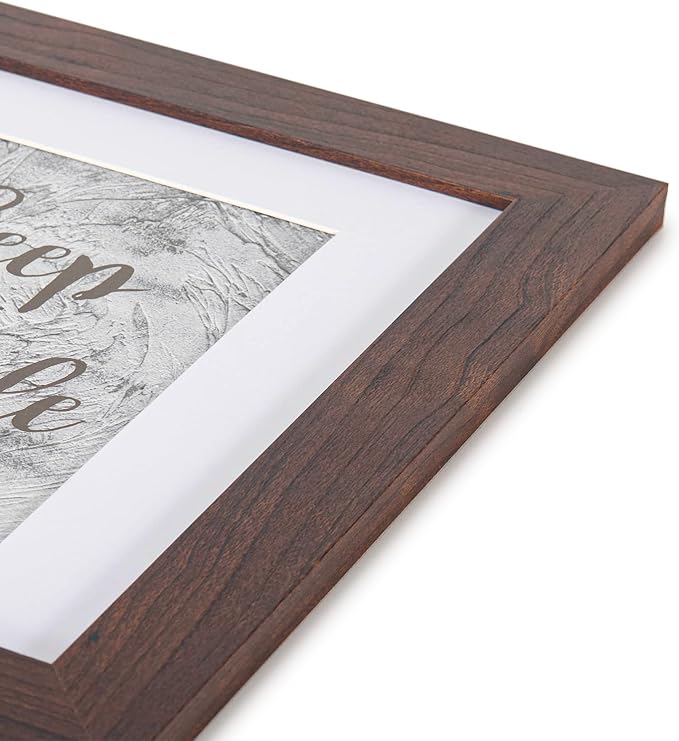 kennethan Dark Brown Picture Frame - 8x10, Displays 5x7 or 8x10, Wall Mountable
