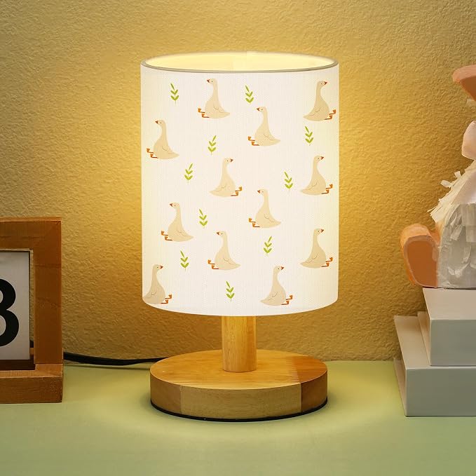 VIHOSE Silly Goose Kids Table Lamp for Bedroom Kids Lamps for Girls Room