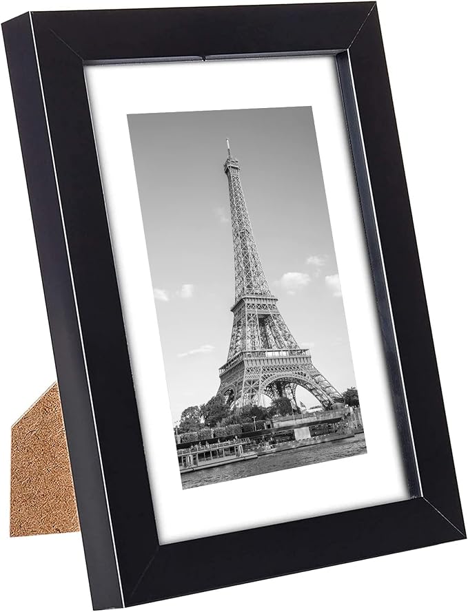 upsimples 5x7 Picture Frame, Photo Collage Wall Decor Set of 10, Black