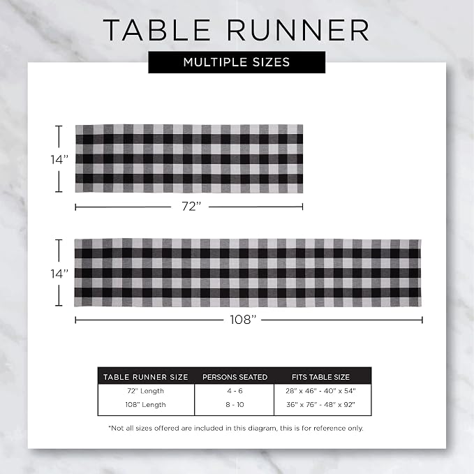 DII Chambray Kitchen, Tabletop Collection, Aqua, 14x72 Table Runner