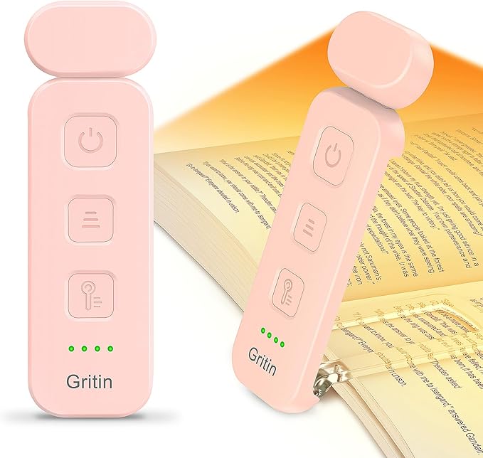 Gritin Reading Light, Rechargeable Book Light for Reading in Bed