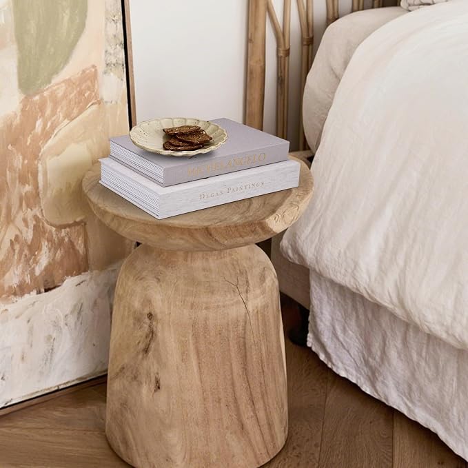 XKDOUS 3 Pack Linen Decorative Books for Home Decor Coffee Table Book Boxes