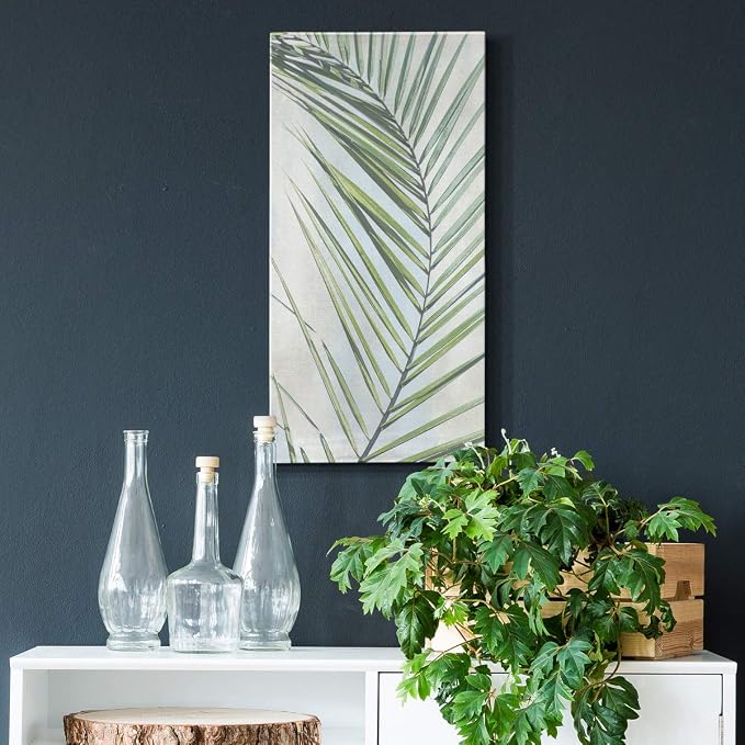 Renditions Gallery Canvas Nature Wall Art Modern Paintings Decorations Elegant Twisted Palm Glam Botanical Romantic Canvas Artwork Prints for Office Bedroom Kitchen - 8"x16" LT43