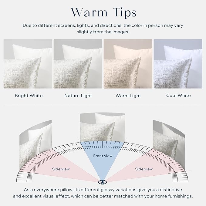 Phantoscope Pack of 2 Sparkling Velvet Decorative, Silver and White Decorative Velvet Pillow Cover, Solid Square Cushion Cover Pillowcase for Couch Bed and Chair, White, 12 x 20 inches, 30 x 50 cm