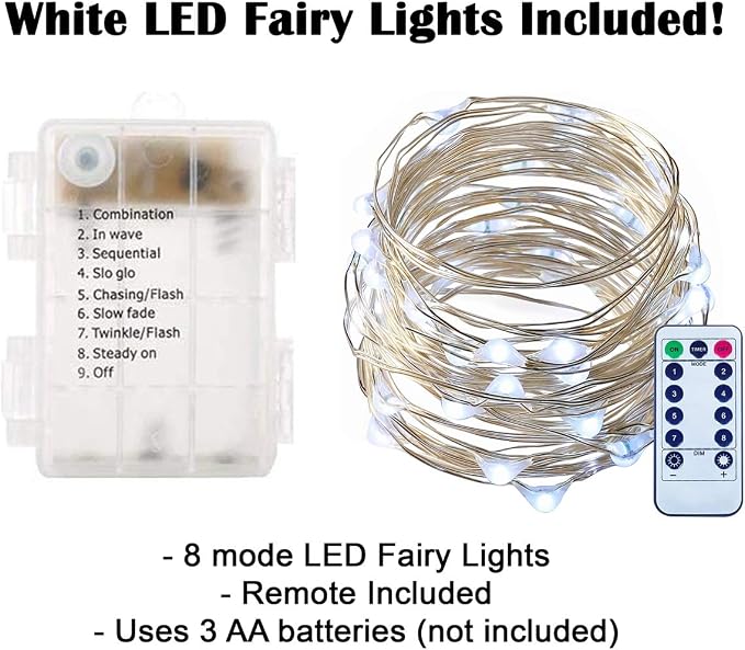 Vela Lanterns Hanging Moroccan Lantern with LED Twinkle Fairy Lights - Exotic Decorative Patio & Porch Decor, Indoor Outdoor Candle Lamp Holder with Chain (13" Large, Clear Glass)