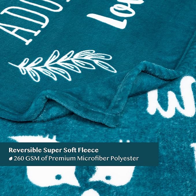 PAVILIA Best Friend Blanket - Friendship Gifts for Women, Soul Sister & Long Distance Bestie Gift, Soft Cozy Fleece Throw with Sentimental Quotes, BFF Birthday Gift Idea, Teal Sea Blue