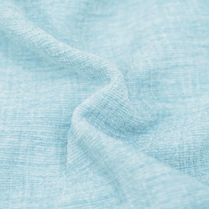 CaliTime Decorative Throw Pillow Covers 20 X 12 Inches Light Blue Grey