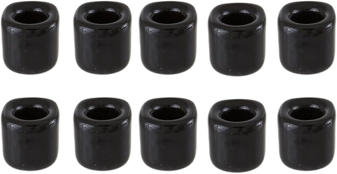 Mega Candles 10 pcs Black Ceramic Chime Ritual Spell Candle Holders, Great for Casting Chimes, Rituals, Spells, Vigil, Witchcraft, Wiccan Supplies & More