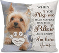Alienc Personalized Pet Memorial Gifts for Dogs Cats, Custom Pet Memorial Throw Pillow Cover (Optional Pillow Insert), Loss of Dog Sympathy Gift
