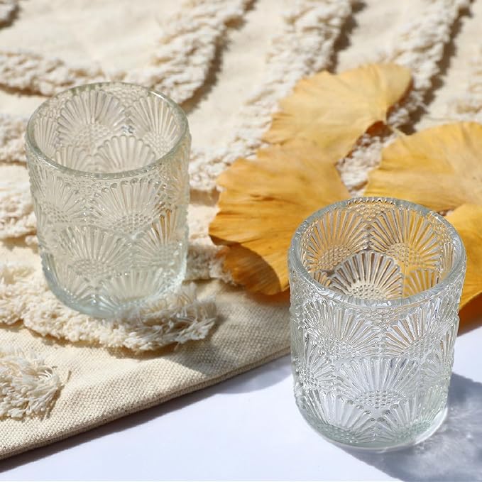 Woho 12pcs Clear Votive Candle Holders, Tealight Candle Holder for Wedding
