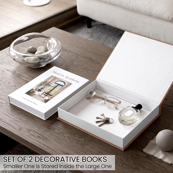 Decorative Books for Modern Home, Fake Books Storage Boxes for Decoration