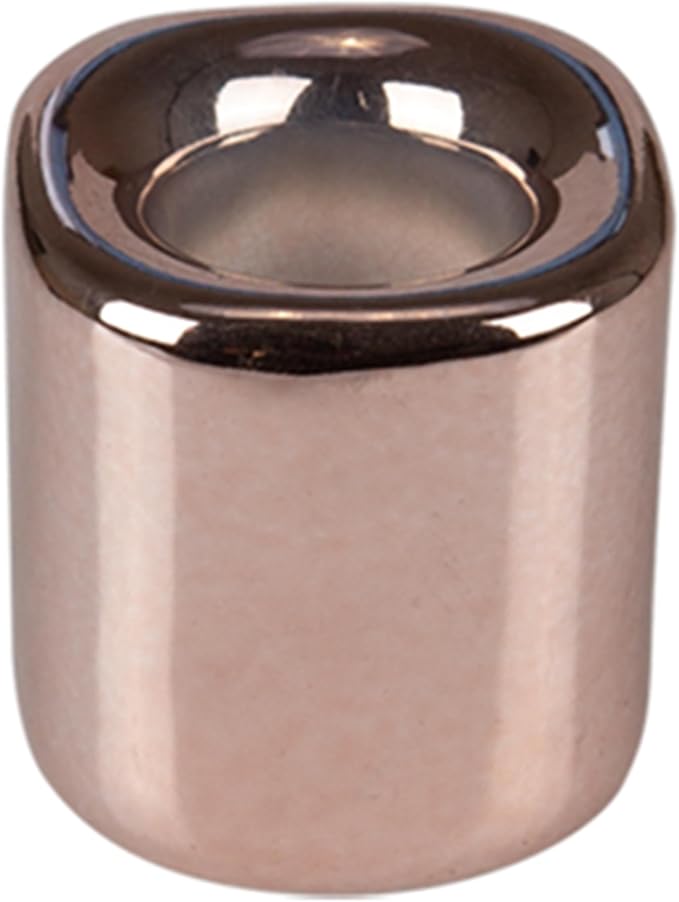 Mega Candles 5 pcs Rose Gold 1/2 Inch Diameter Ceramic Chime Ritual Spell Candle Holders, Great for Casting Chimes, Meditation, Rituals, Spells, Vigil, Witchcraft, Wiccan Supplies