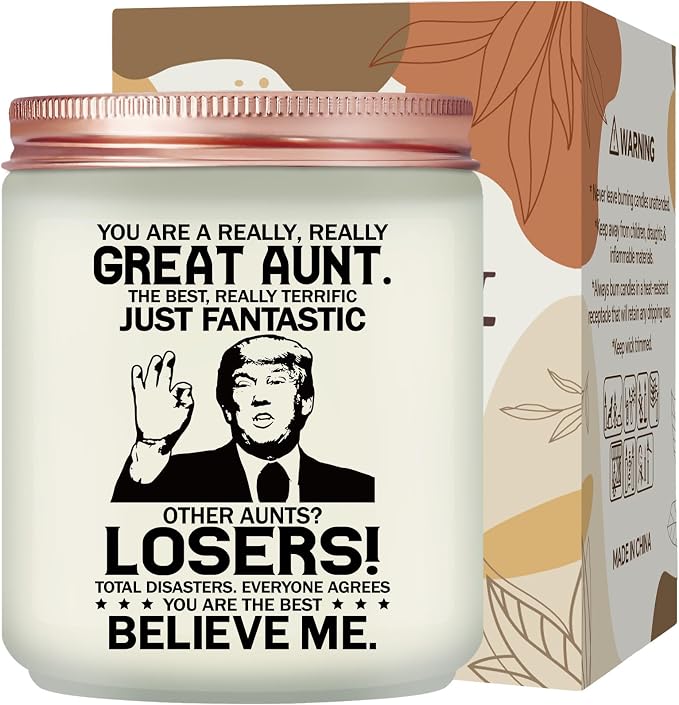 Maybeone Mothers Day Aunt Gifts from Niece Nephew - Christmas Birthday Gift for Aunt - Lavender Scented Candle