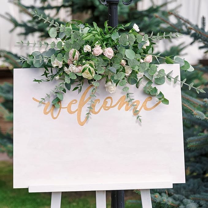 Canlierr 100 Pcs Faux Eucalyptus Stems Greenery Leaves Branch,Dark Green | Artificial Greenery for Wedding Centerpiece, Bouquet, Farmhouse Home Decor, Realistic Foliage, Vase Arrangements