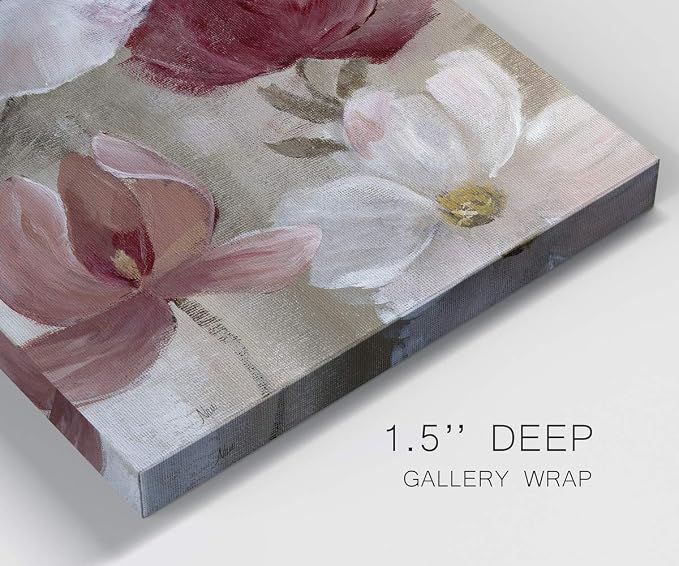 Renditions Gallery Canvas Flower Wall Art Home Paintings & Prints Colorful Rose Garden Glam Modern Romantic Botanical Artwork Decorations for Bedroom Office Kitchen - 20"x40" LT43