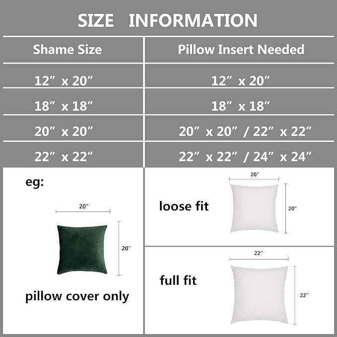 Stellhome Soft Velvet Throw Pillow Covers Square Decorative Cushion Covers for Bed Couch Sofa Bench, 16 x 16 inch (40 x 40 cm), Olive, Pack of 2