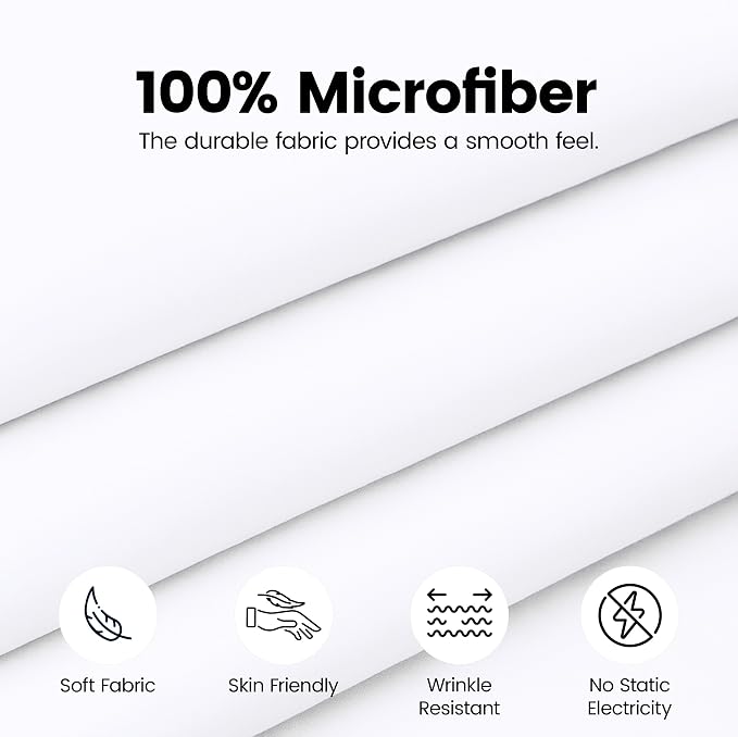 Utopia Bedding King Bed Skirt - Soft Quadruple Pleated Ruffle - Easy Fit with 16 Inch Tailored Drop - Hotel Quality, Shrinkage and Fade Resistant, White | Easy Fit Design, Shrinkage & Fade Resistant, Hotel Style, Microfiber Durable Fabric, Machine Wash...