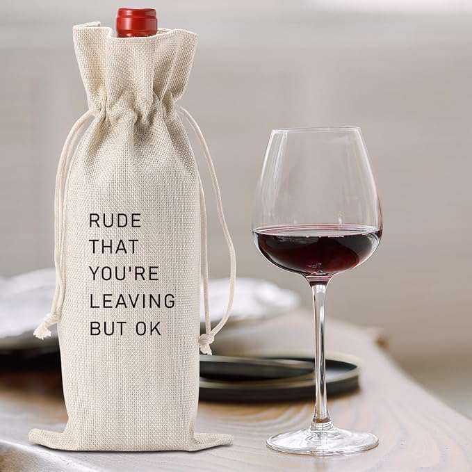 FBCCZEY Farewell Wine Bag Going Away Gifts for Coworkers Women Friends Boss
