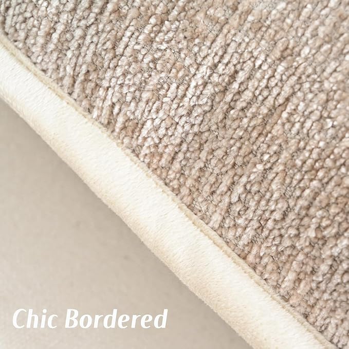FUTEI Pack of 2 Chenille Soft Throw Pillow Covers 20x20 Inch, Oatmeal