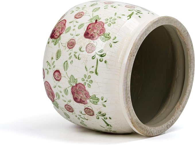 Dosayes Vintage Plant Pot,6.29 inch Ceramic Flower Pot with Drainage