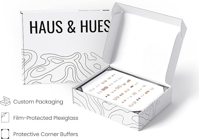 HAUS AND HUES Funny Bathroom Wall Art – Boobs Poster, Humorous Restroom Print, Witty Artwork for Walls, Fun Washroom Accent (24x36, Black Frame)