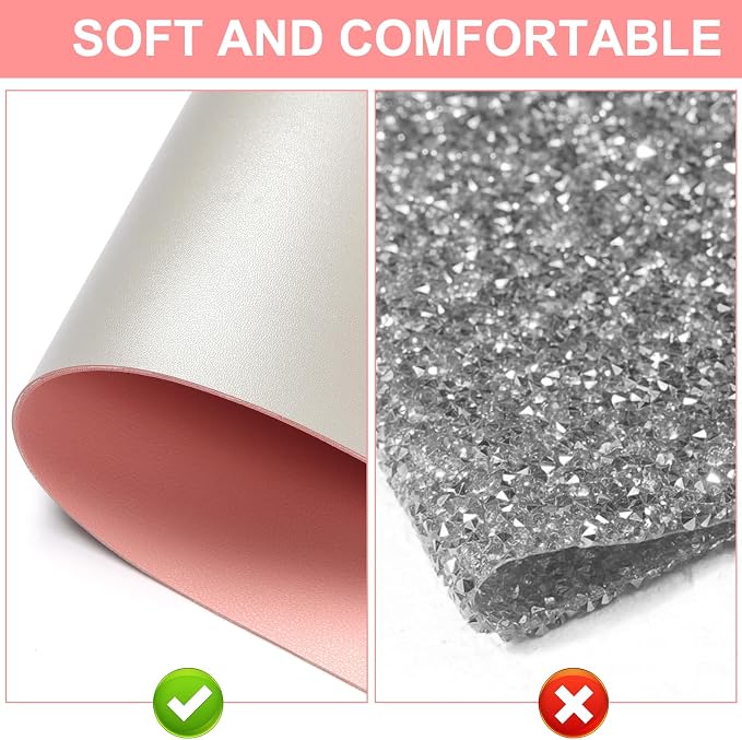 Makeup Mat for Vanity - Waterproof | Oil-Proof | Dust-Resistant | Soft and Comfortable Desk Protection, Ideal for Makeup Tables and Workbenches (15.7"X31.5", Pink)