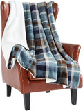 MERRYLIFE Sherpa Throw Blanket Ultra-Plush Comfort | Decorative, Soft, Colorful | Home, Couch, Outdoor, Travel Use (Greenland, 60" 70")