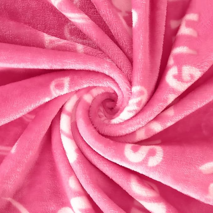 MACEVIA Breast Cancer Gifts for Women Fleece Healing Thoughts Blanket Super Soft & Warm Get Well Breast Cancer Blanket Sympathy Gift with Inspirational Positive Energy (50"x60", Pink) | Fleece Healing Thoughts Blanket Super Warm Get Well Breast Cancer ...