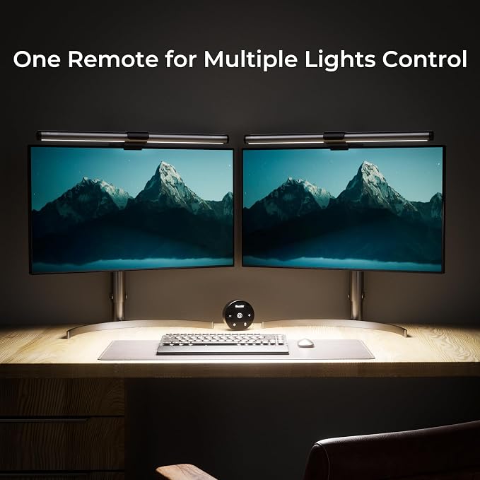 Quntis Monitor Light Bar with Remote, Eye-Care No Glare Computer Light Bar