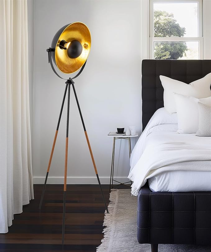 Kira Home Sulis 58" Mid-Century Industrial Tripod Spotlight Floor Lamp