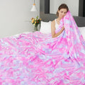 MUGD Lightweight Blanket Fleece Big Blanket Fuzzy Throw Blanket for Bed King Size