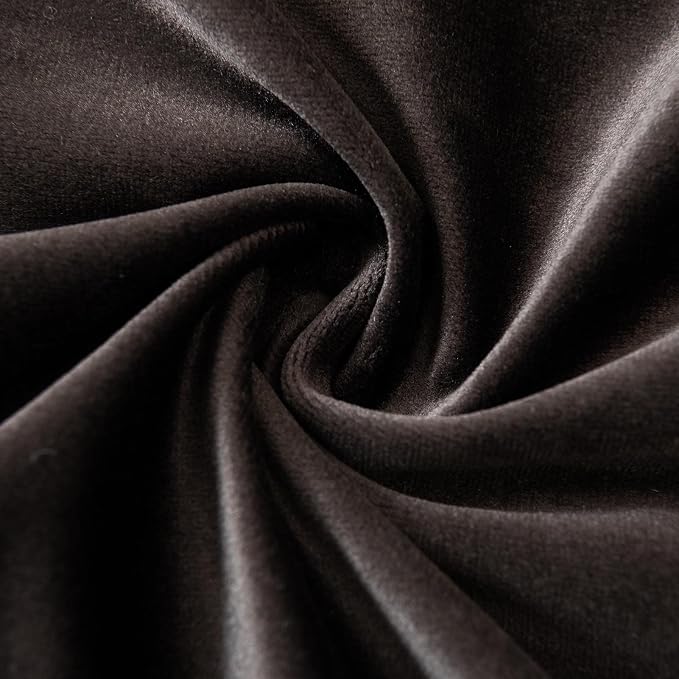 JUSPURBET Decorative Velvet Throw Pillow Covers 18x18 Set of 2,Coffee