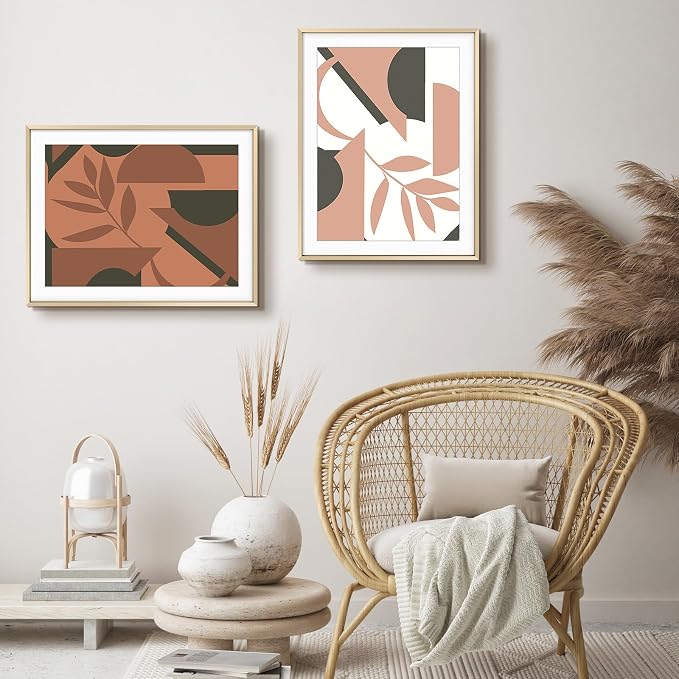 Frametory 14x18 Gold Aluminum Metal Picture Frame Mat for 12x16 Glass