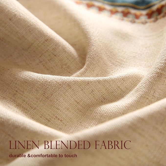 Patdrea Designer Vintage French Linen Table Runner,12"X102"-Wensel E | Elegant Tablerunner 102 Inches Long,Colorful Floral Pattern,Thanksgiving Dining Table Decor for Living Room Banquet